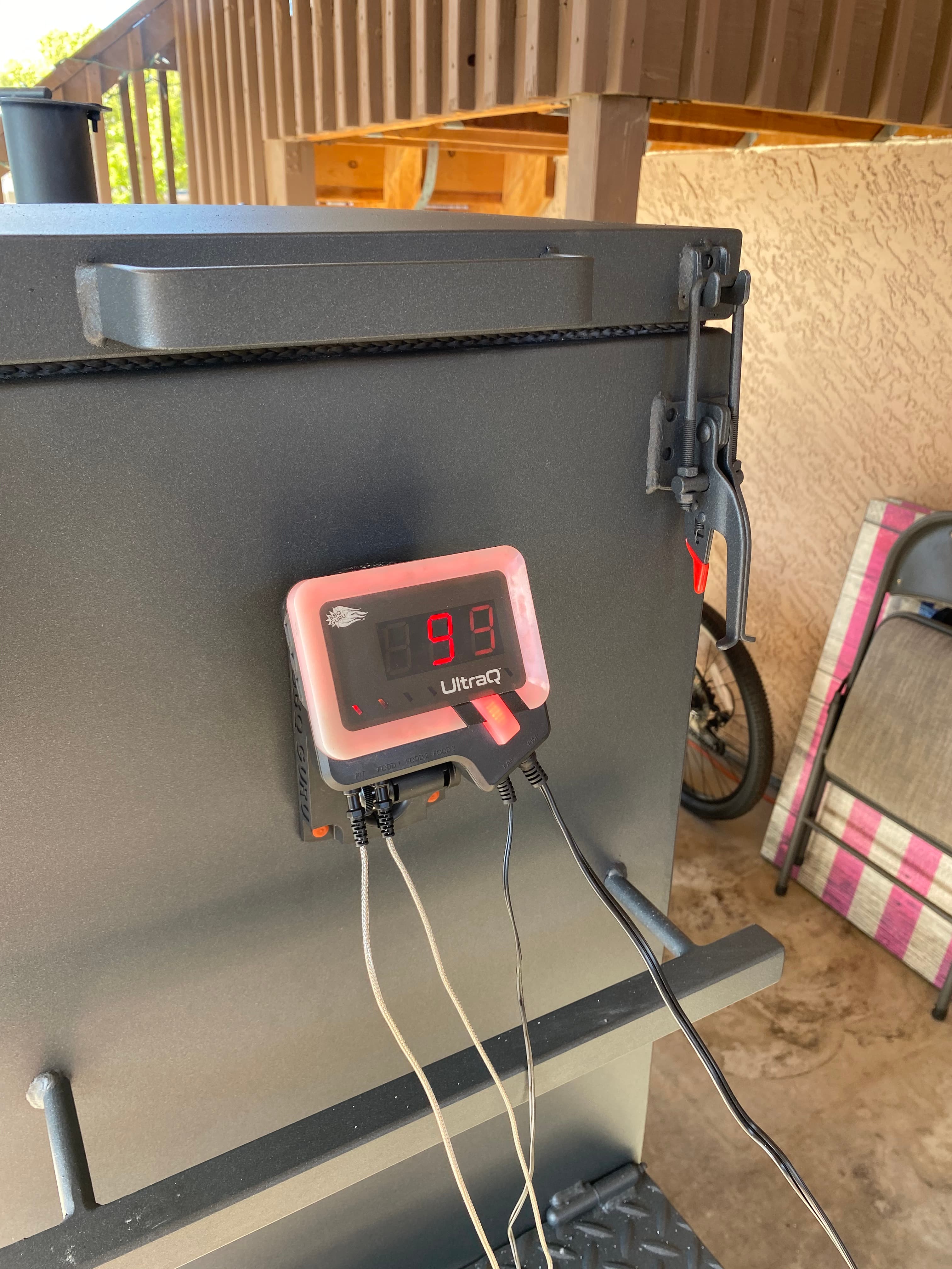 Thermometer for smoker
