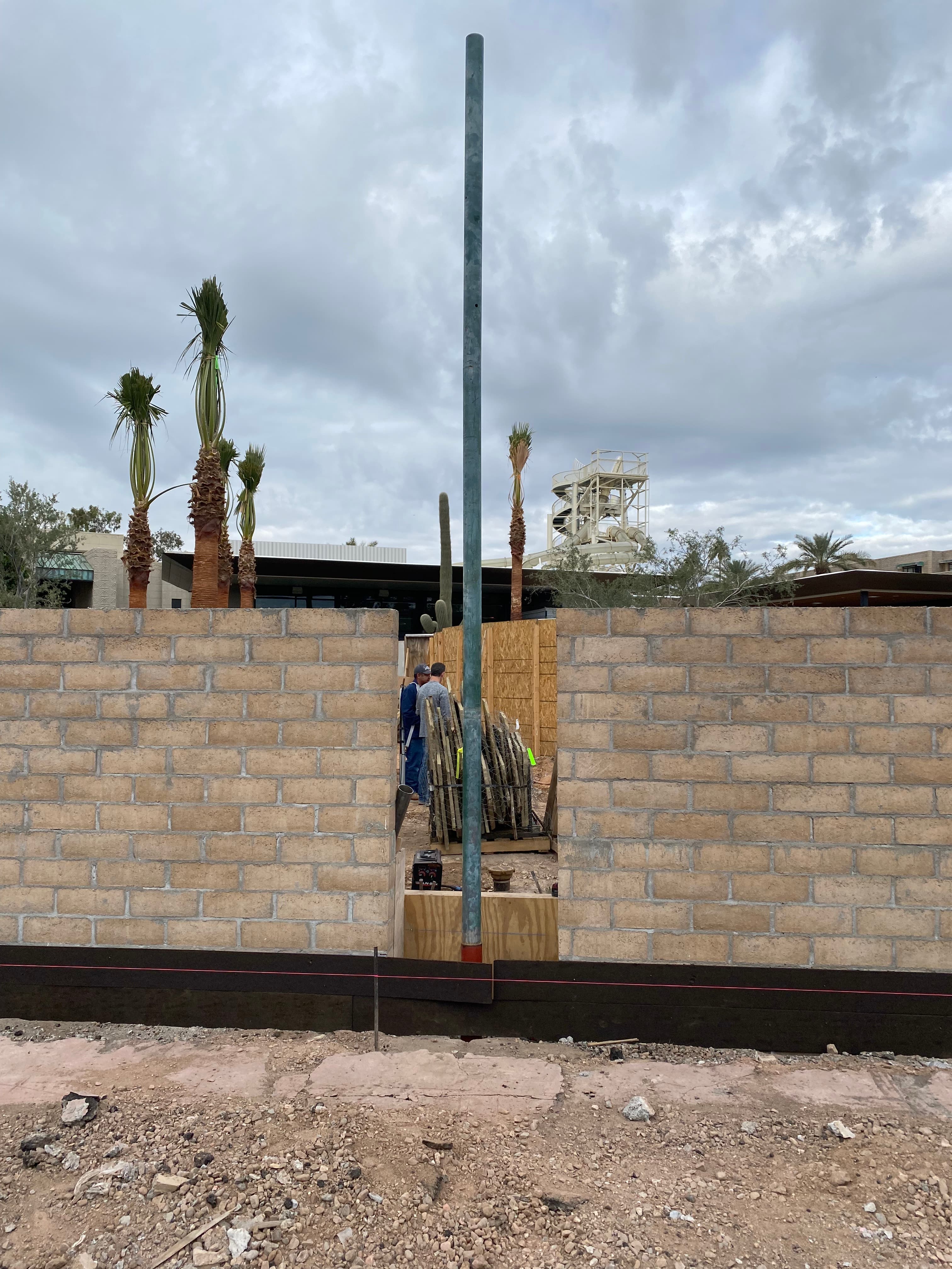 Custom fabricated steel supports