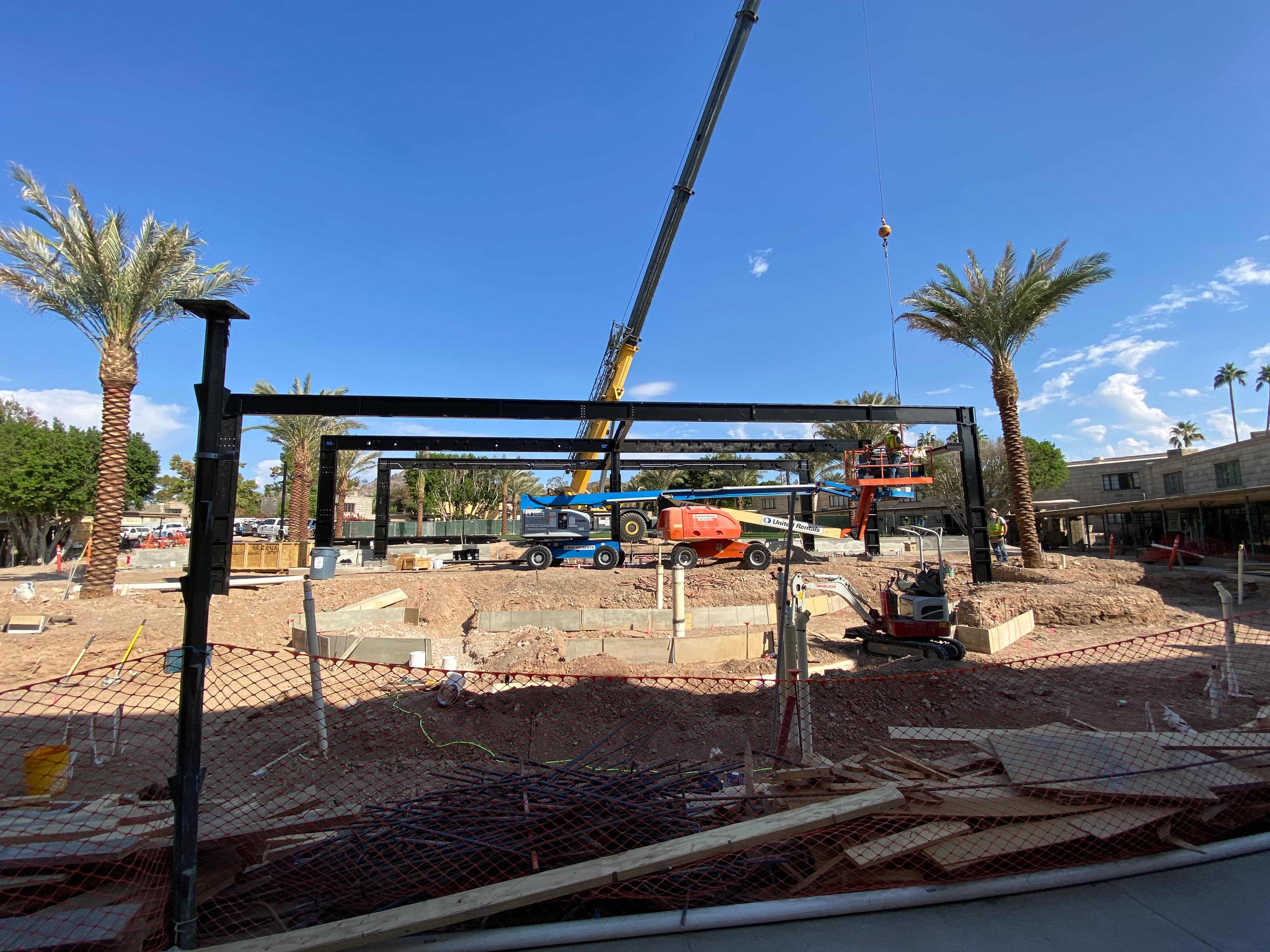 Custom metal fabrication for construction site