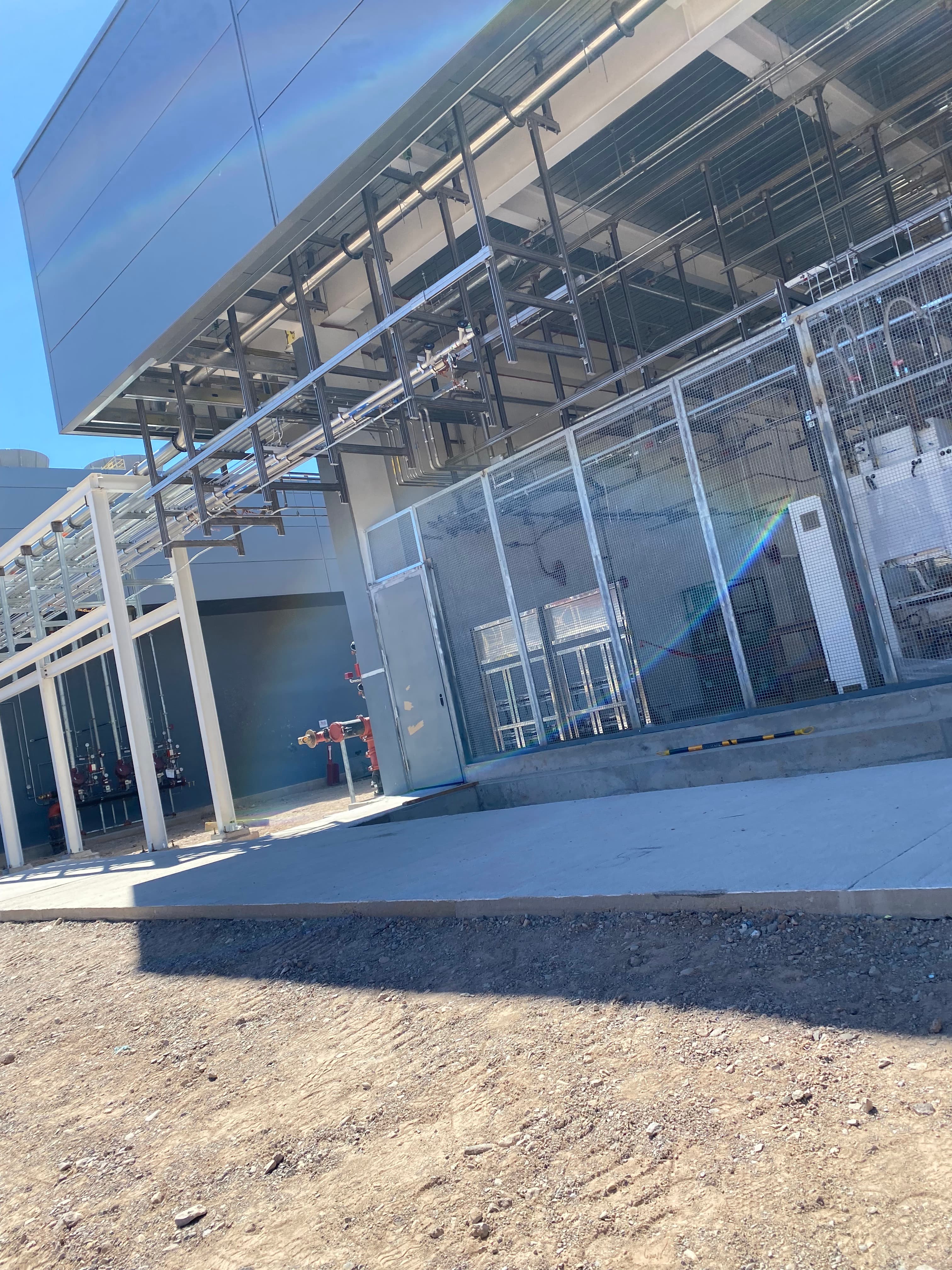 Structural steel components for commercial building