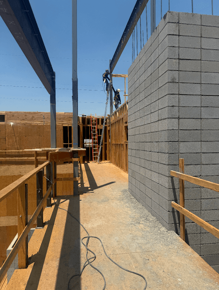 Structural steel beam installation, pt. 7