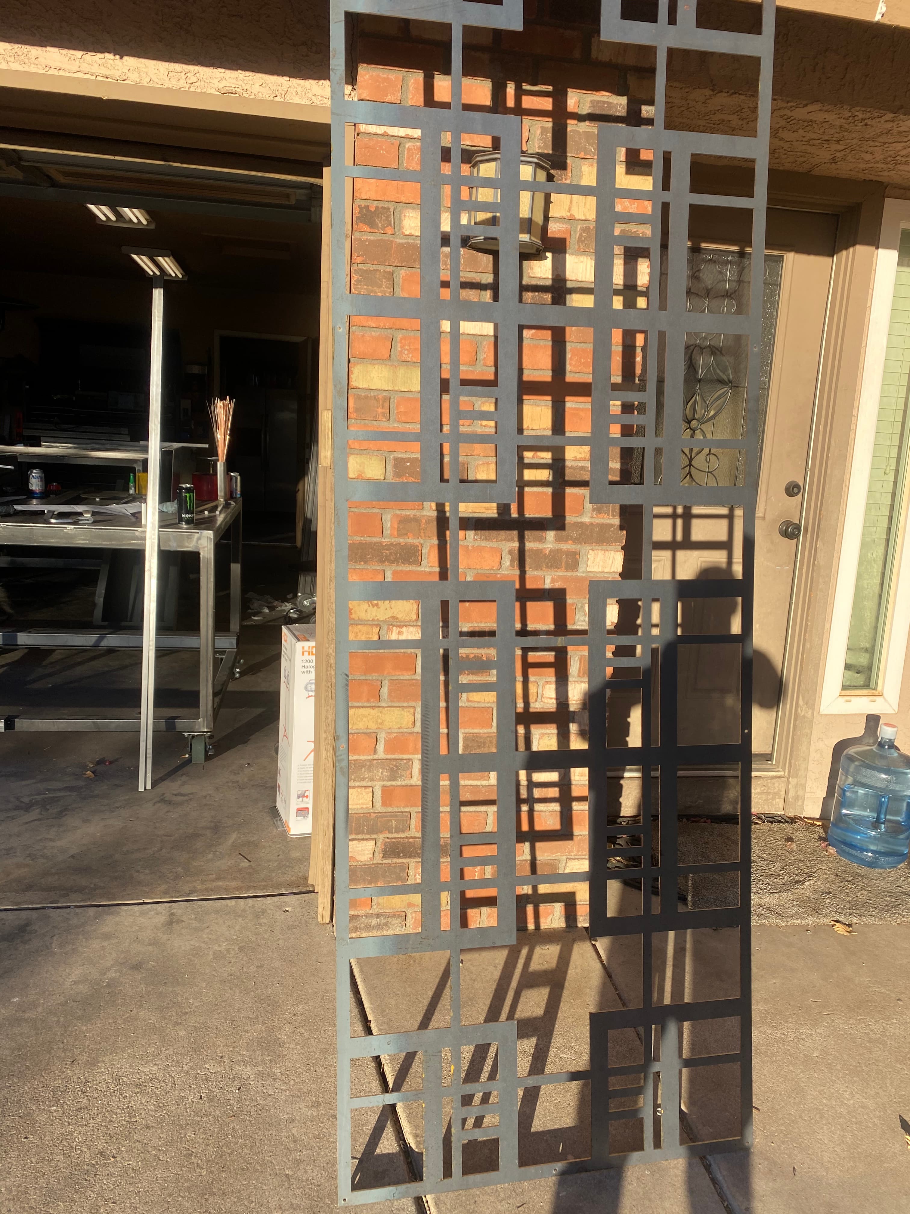 Laser-cut decorative panels for commercial space