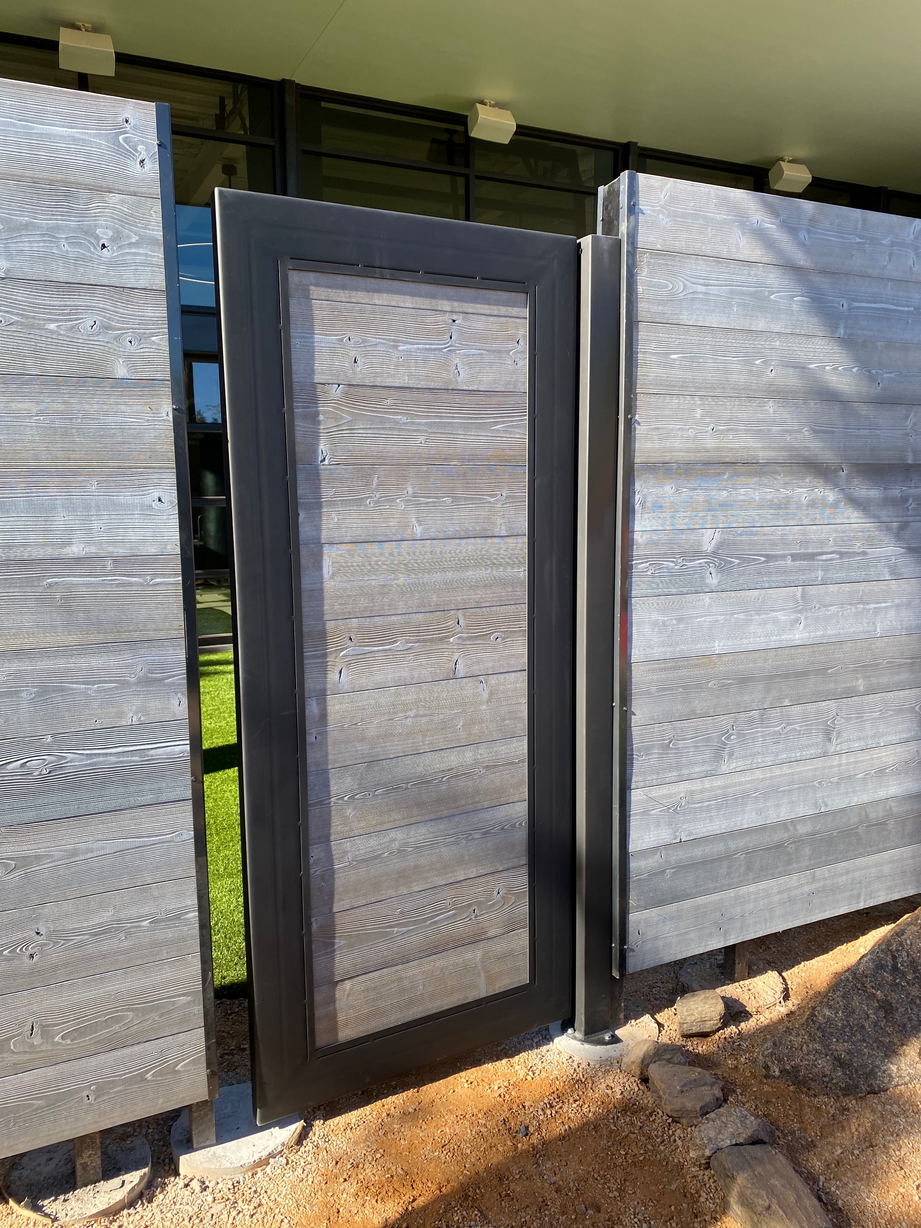 Architectural metal divider with custom pattern