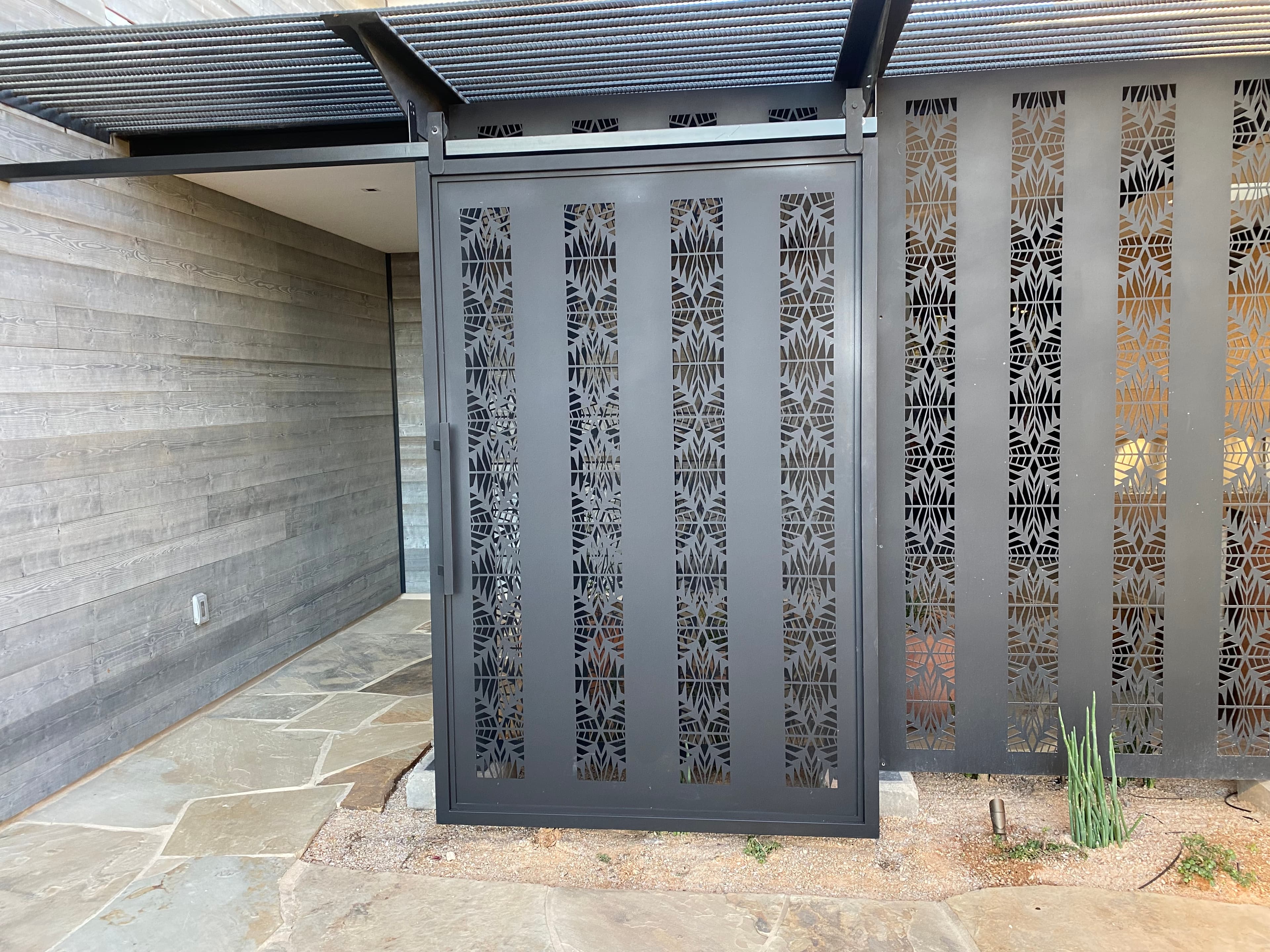 Artistic metal wall panel with custom finish