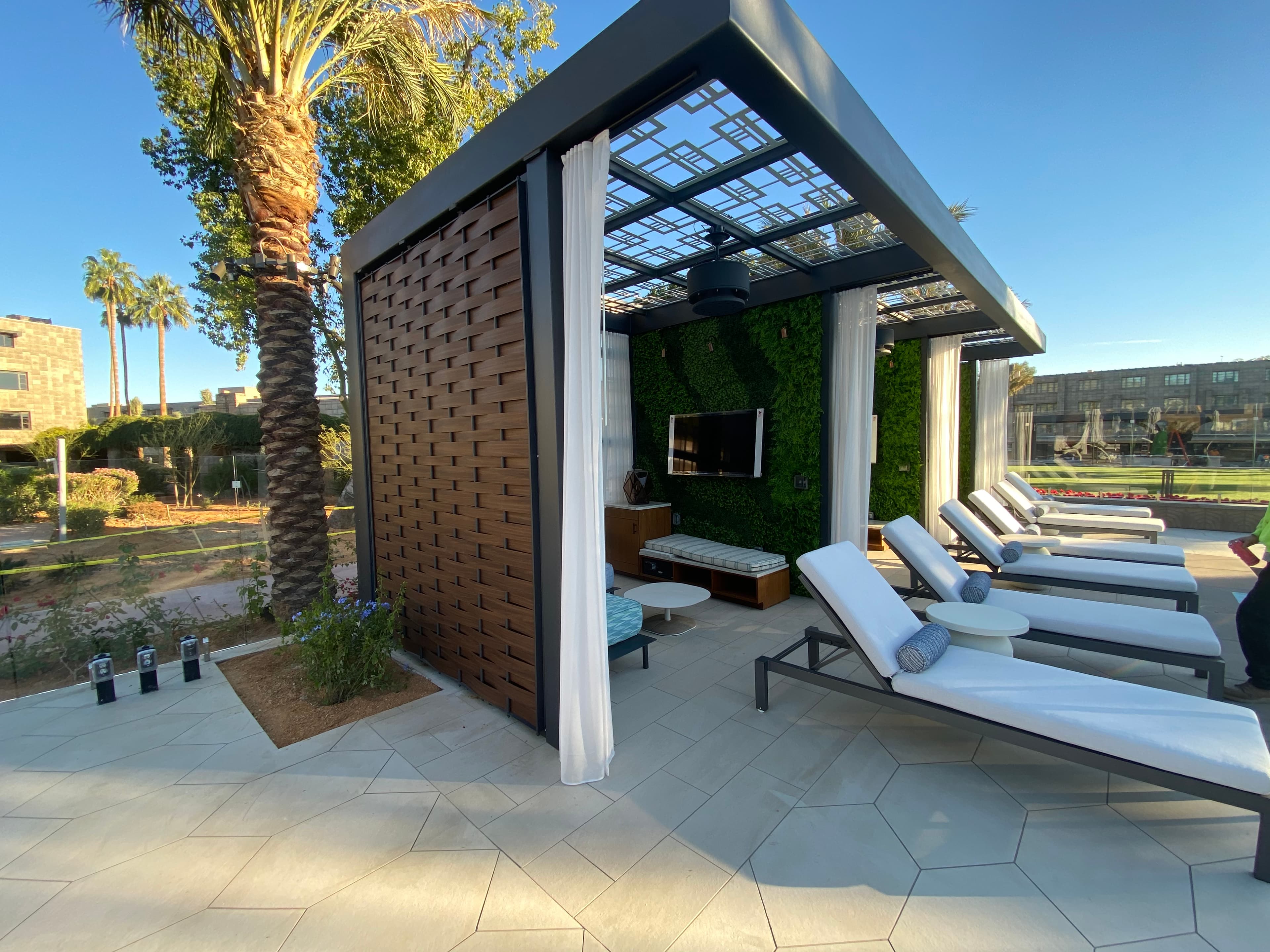 Custom metal panels with decorative pattern