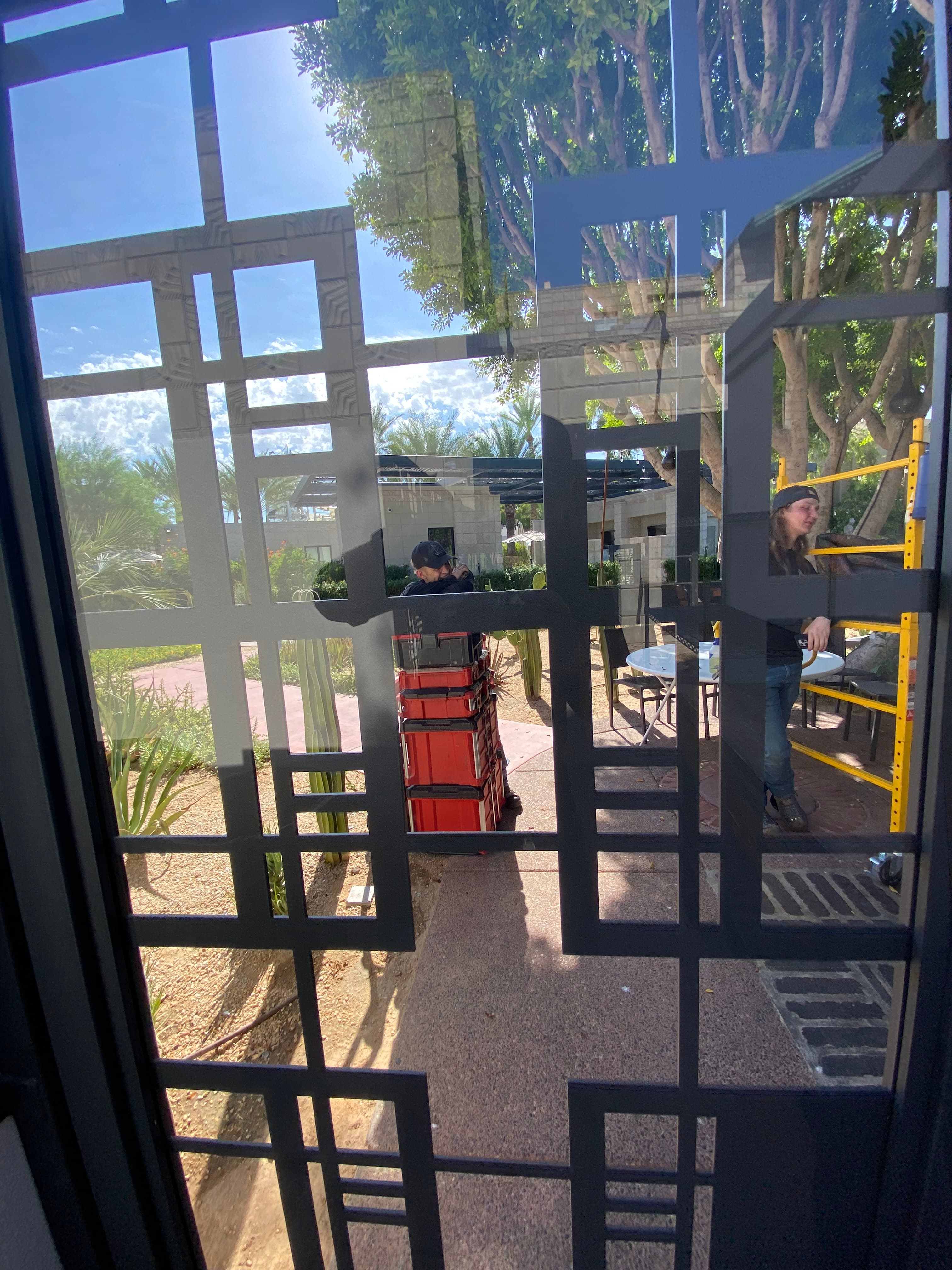 Decorative metal screen