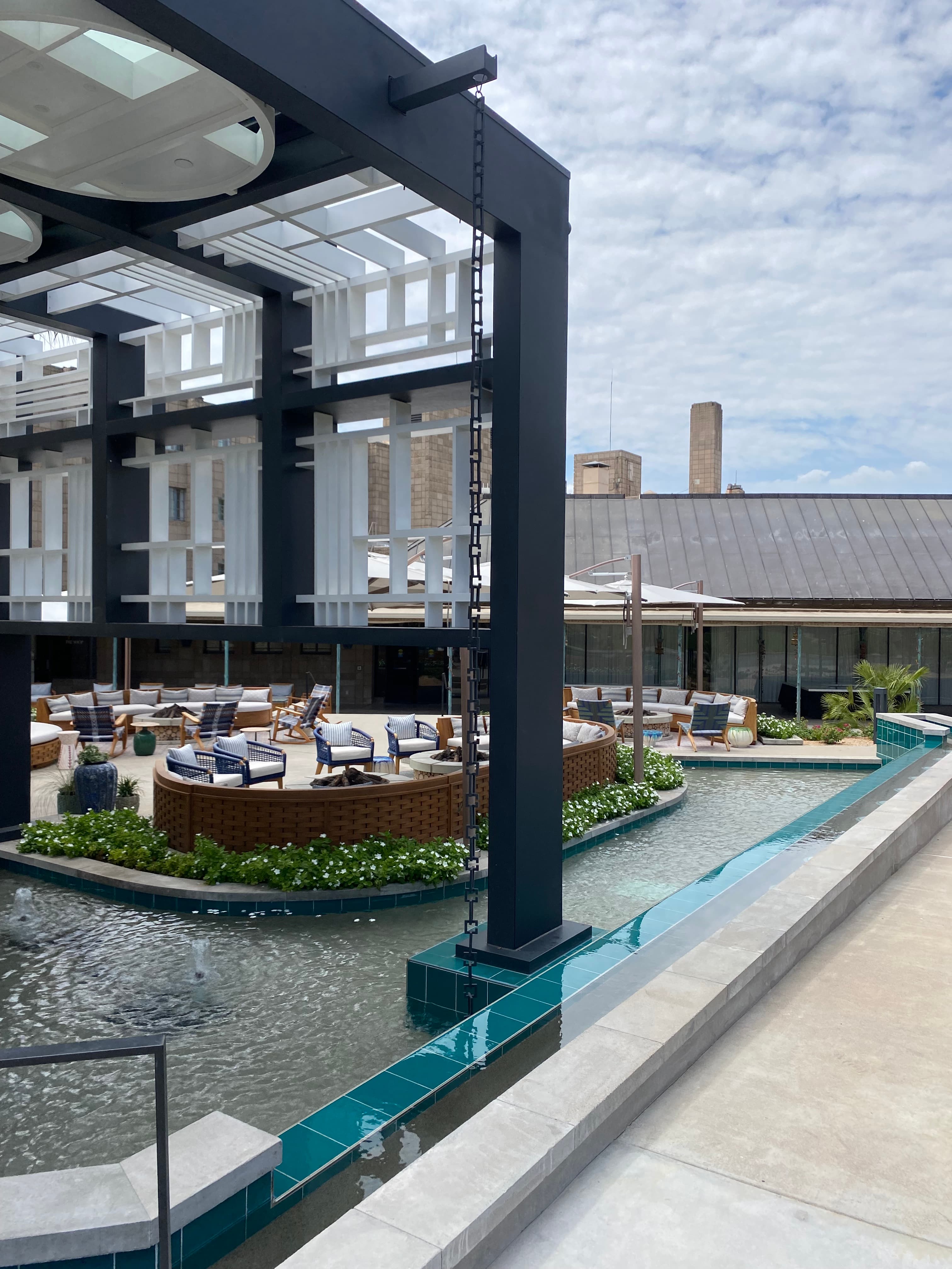 Architectural metal panel with abstractdesign