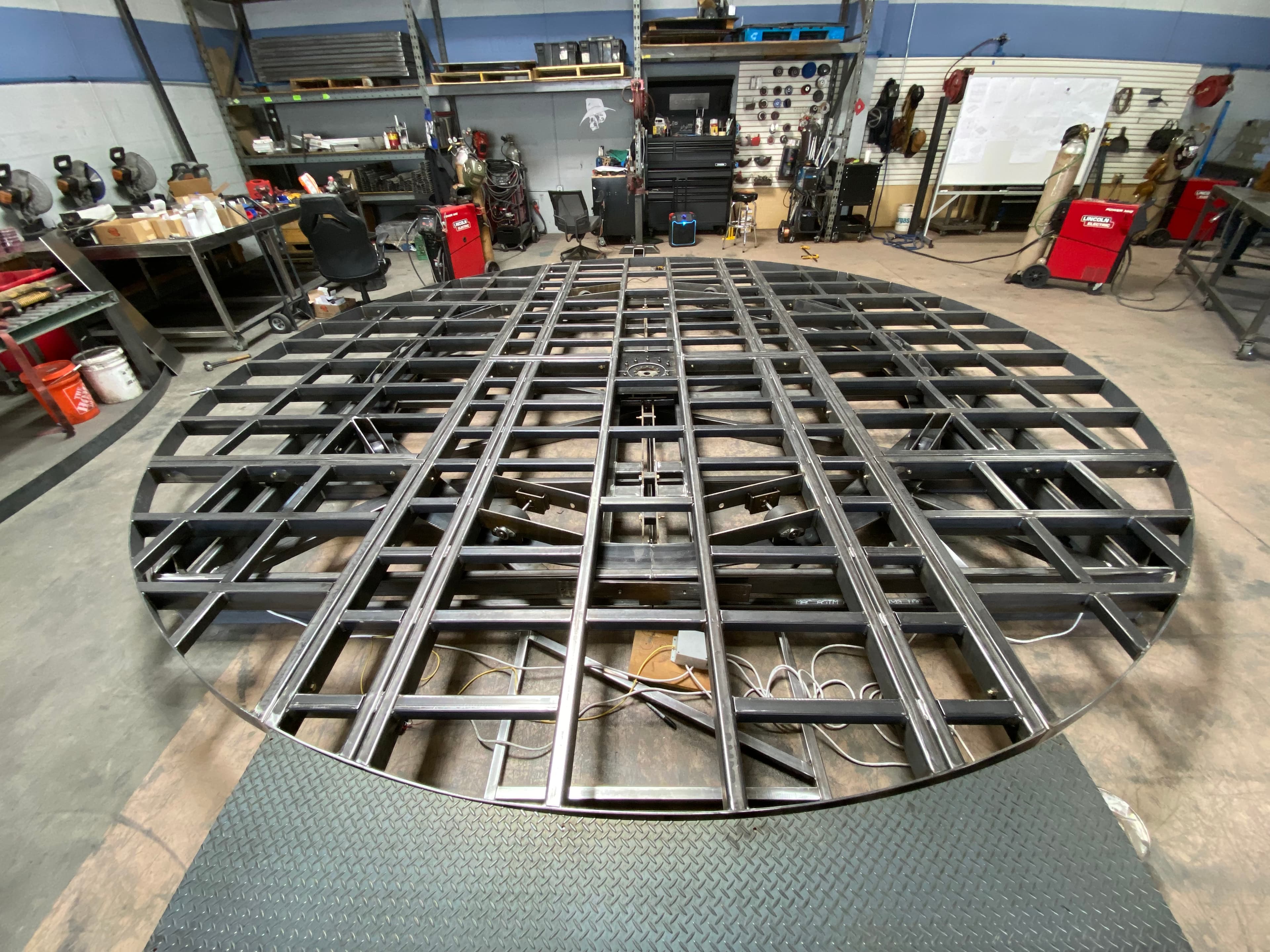 Final assembly of base structure