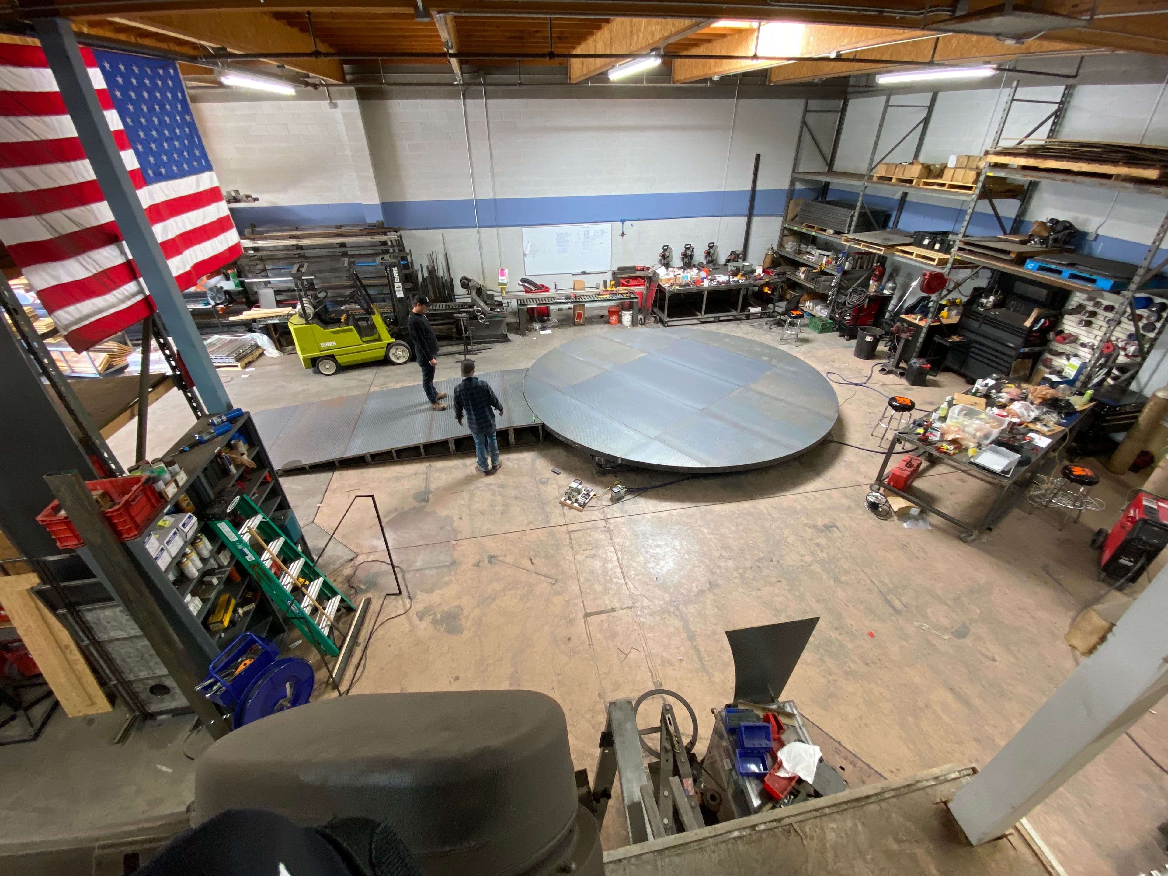 First plating of turn table