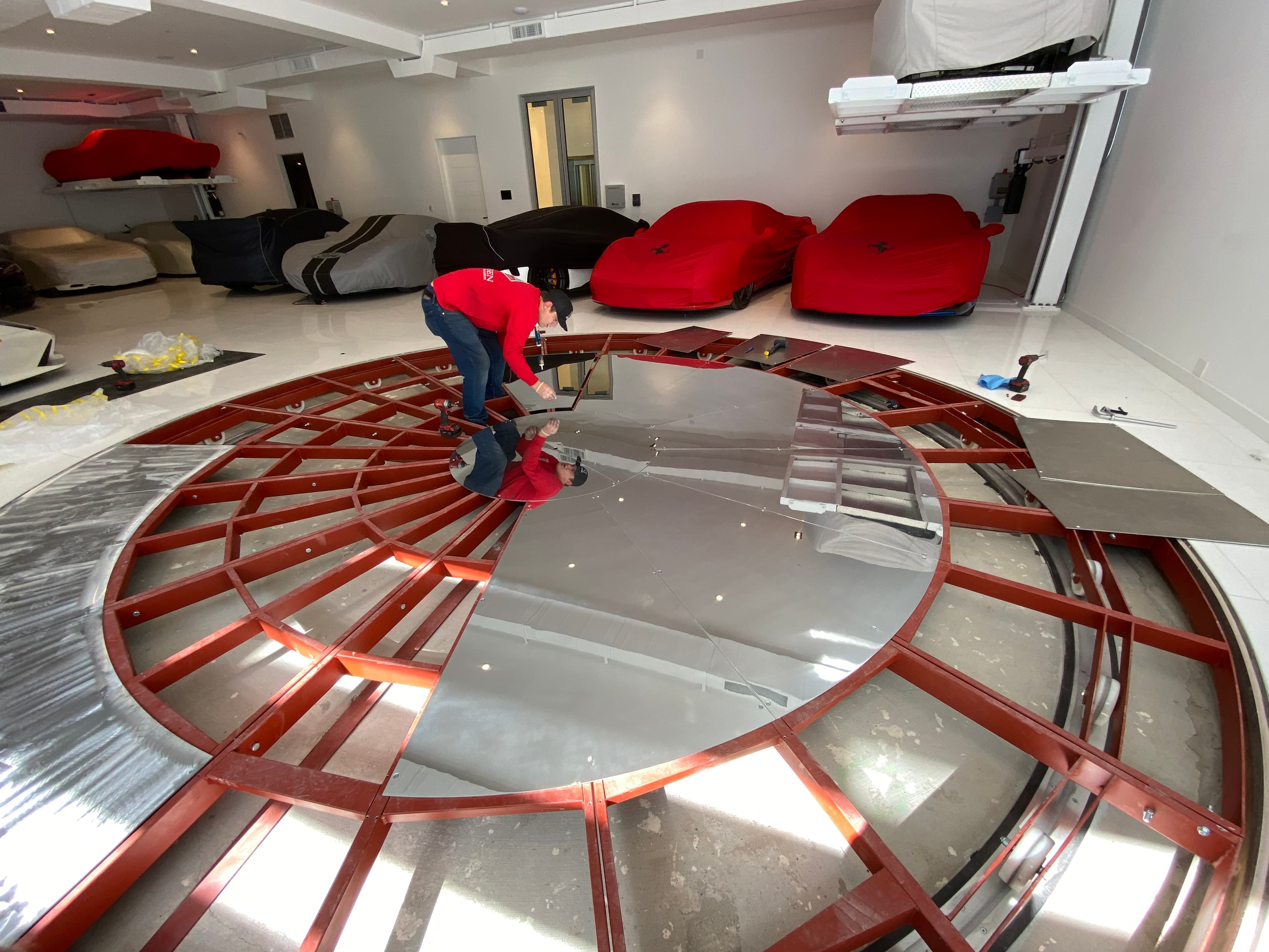 Installation of the finished turn table, pt. 2