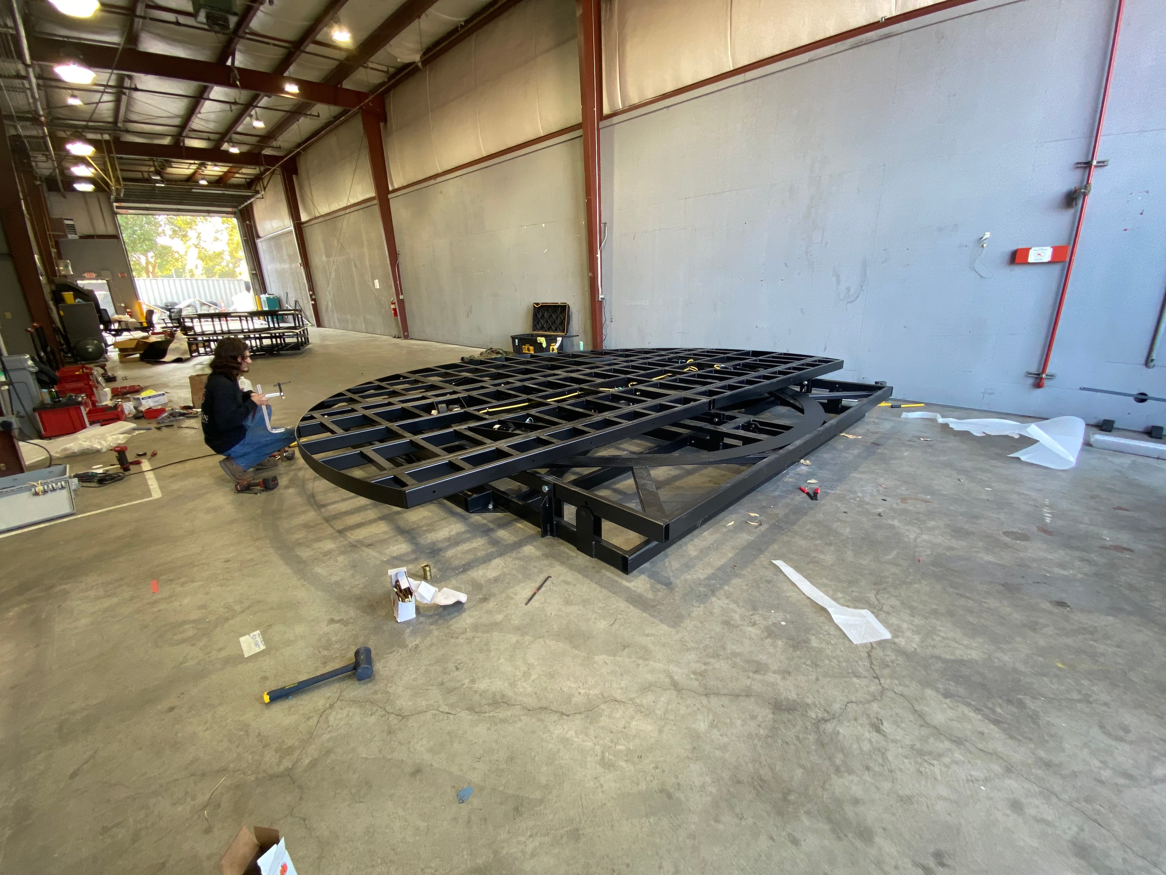 Assembly of turn table base, pt. 2