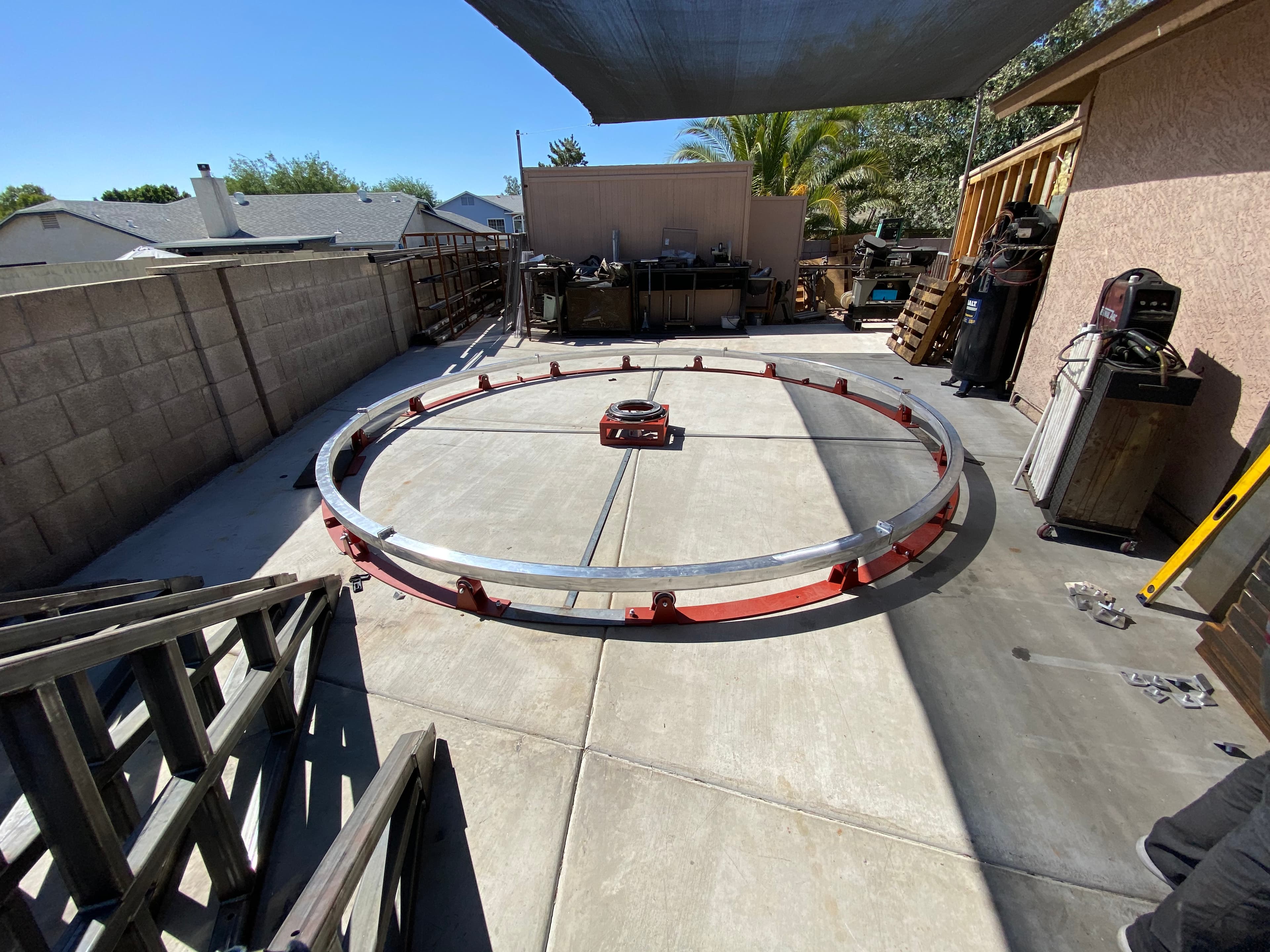 Assembly of custom rotational base, pt. 2