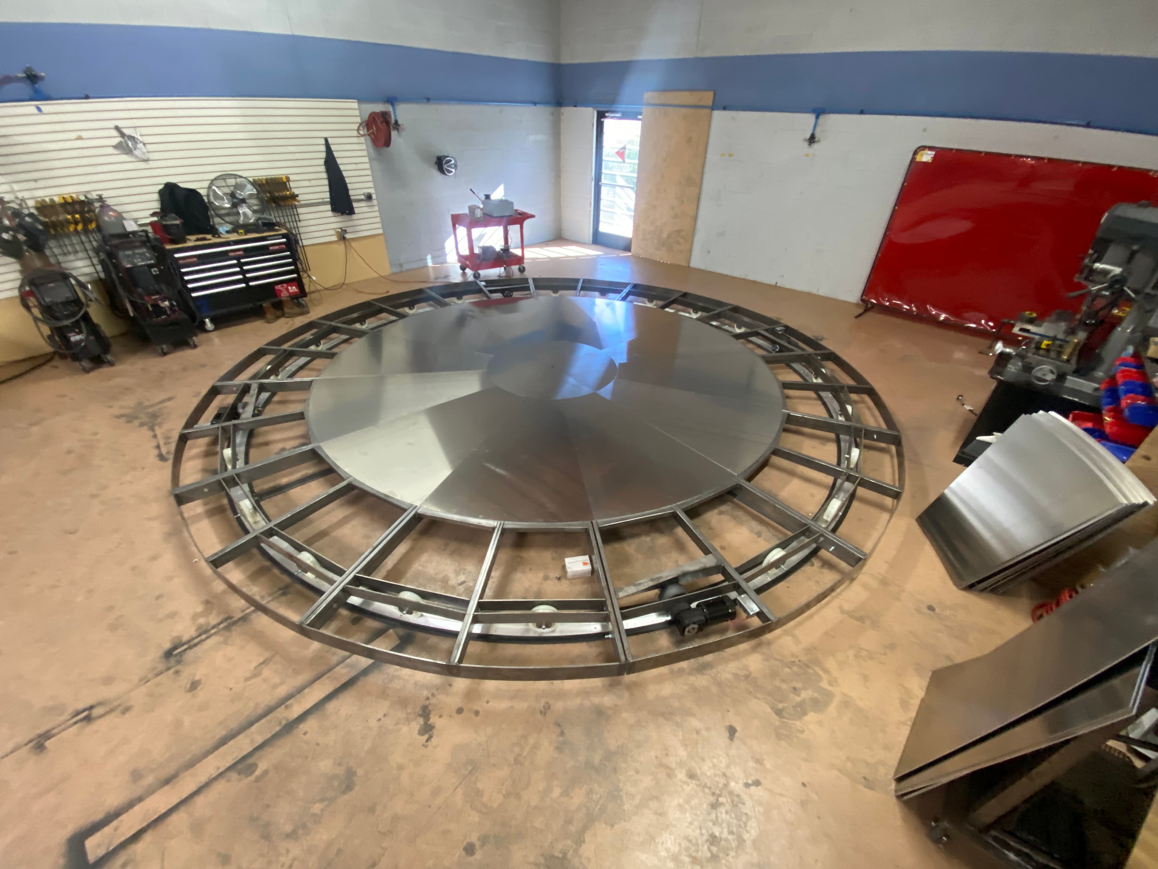 Assembling finished turn table, pt. 2