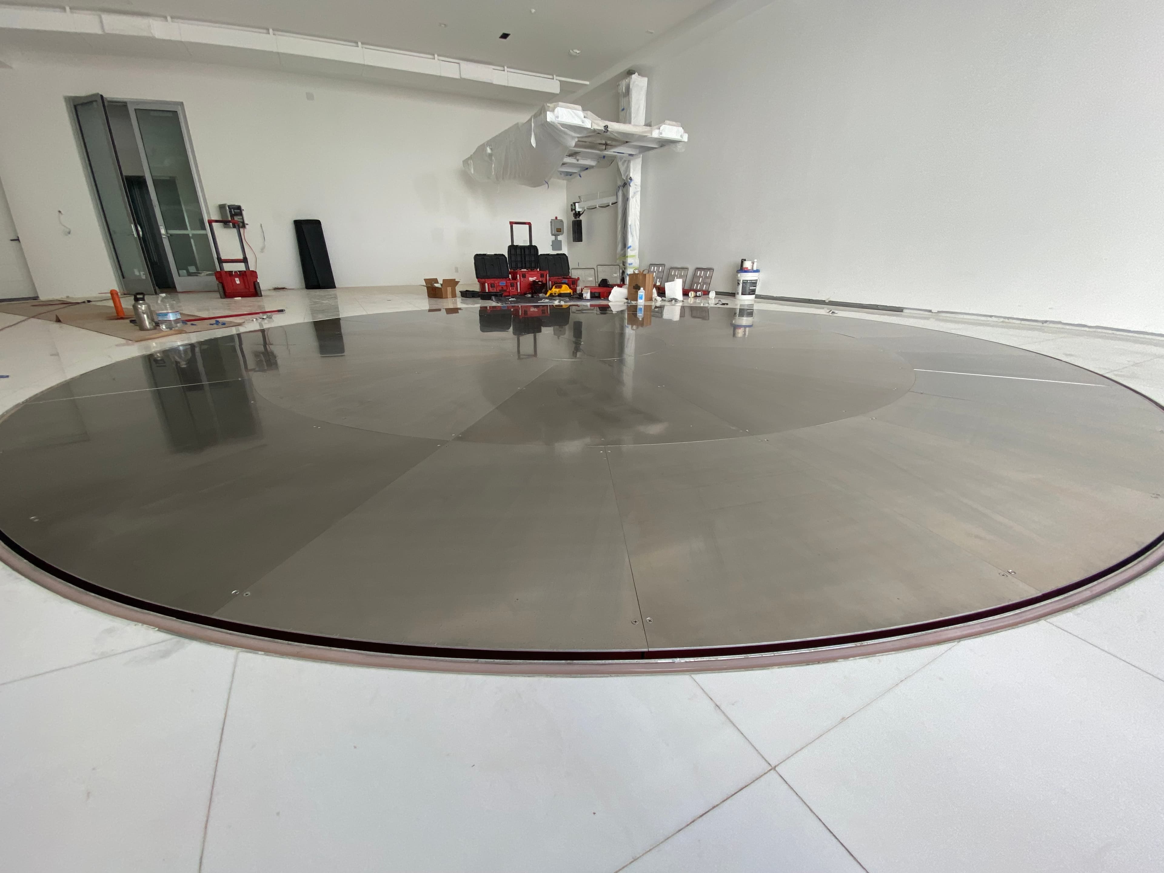 Final positioning at client facility