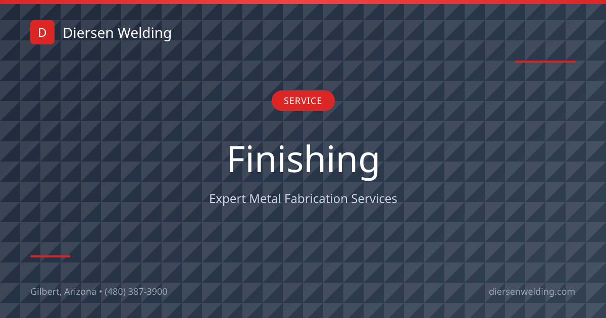 Finishing Services | Diersen Welding & Fabrication | Diersen Welding ...